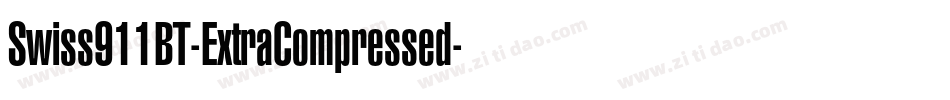 Swiss911BT-ExtraCompressed字体转换