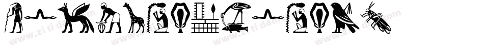 Old-Egypt-Glyphs字体转换