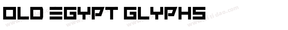 Old-Egypt-Glyphs字体转换