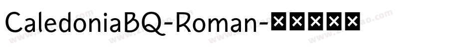 CaledoniaBQ-Roman字体转换