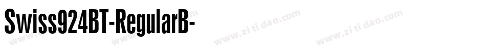 Swiss924BT-RegularB字体转换