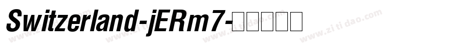 Switzerland-jERm7字体转换