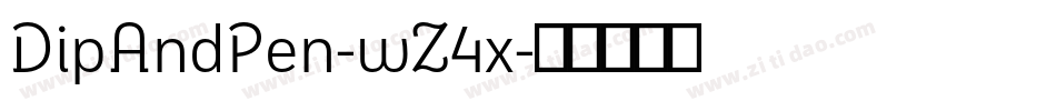 DipAndPen-wZ4x字体转换