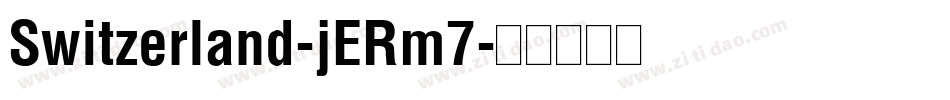 Switzerland-jERm7字体转换