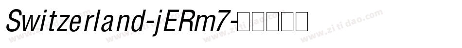 Switzerland-jERm7字体转换