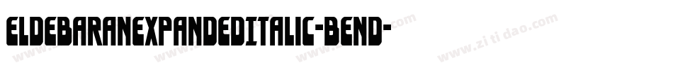EldebaranExpandedItalic-BEnd字体转换