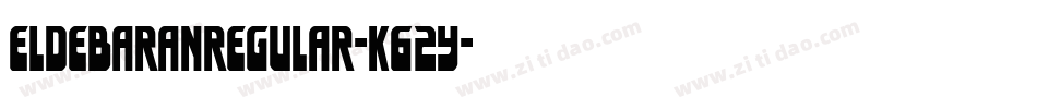EldebaranRegular-K62y字体转换