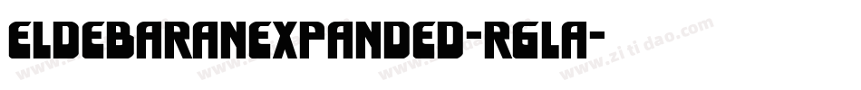 EldebaranExpanded-R6LA字体转换