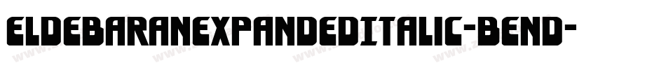 EldebaranExpandedItalic-BEnd字体转换