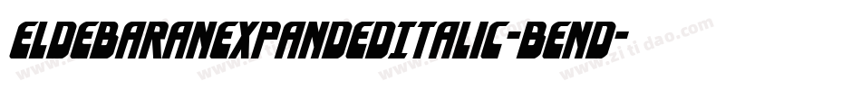 EldebaranExpandedItalic-BEnd字体转换
