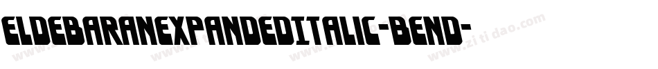 EldebaranExpandedItalic-BEnd字体转换