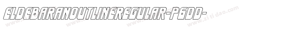 EldebaranOutlineRegular-P6dd字体转换