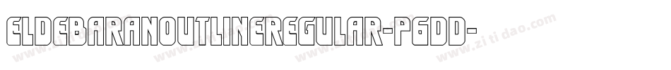 EldebaranOutlineRegular-P6dd字体转换