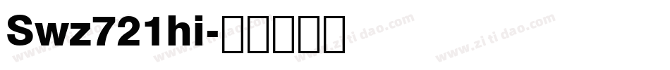 Swz721hi字体转换