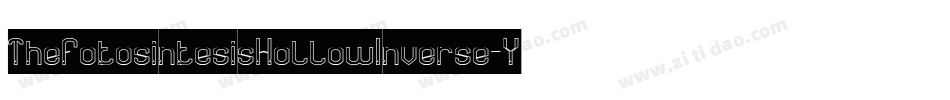 ThefotosintesisHollowInverse-YzqMa字体转换