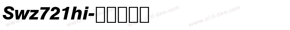 Swz721hi字体转换