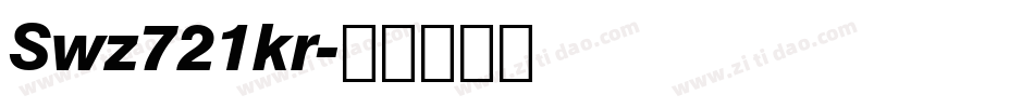 Swz721kr字体转换