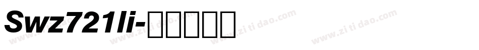 Swz721li字体转换