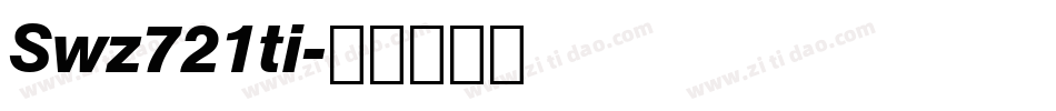 Swz721ti字体转换