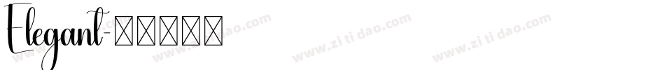 Elegant字体转换