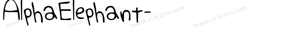 AlphaElephant字体转换