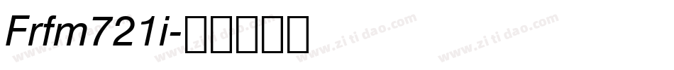 Frfm721i字体转换