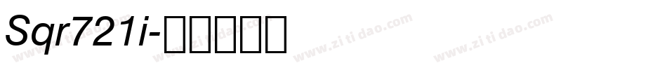 Sqr721i字体转换