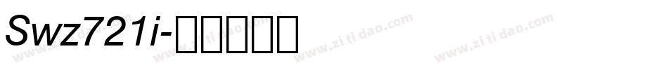 Swz721i字体转换
