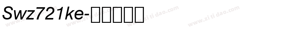 Swz721ke字体转换