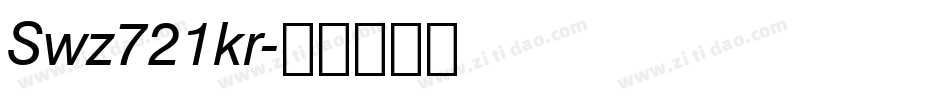 Swz721kr字体转换