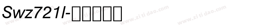 Swz721l字体转换