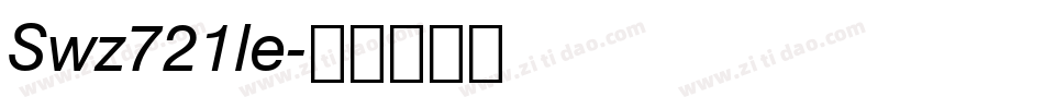 Swz721le字体转换