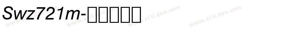 Swz721m字体转换
