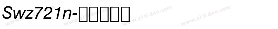 Swz721n字体转换