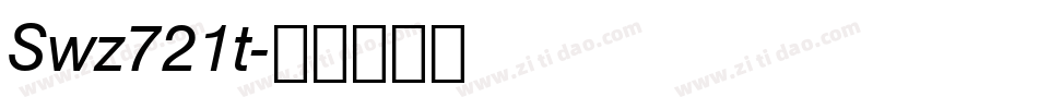 Swz721t字体转换