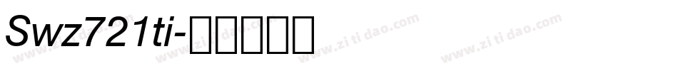 Swz721ti字体转换