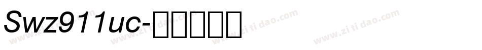 Swz911uc字体转换