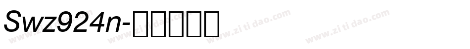 Swz924n字体转换