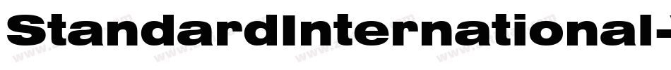 StandardInternational-VdKe字体转换