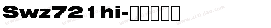 Swz721hi字体转换