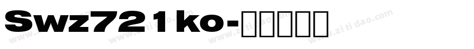 Swz721ko字体转换