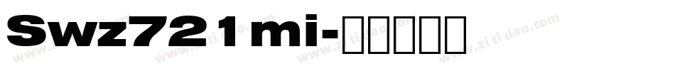 Swz721mi字体转换