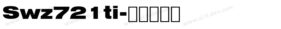 Swz721ti字体转换