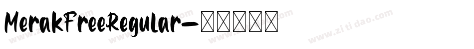 MerakFreeRegular字体转换