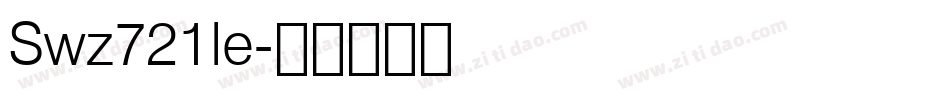 Swz721le字体转换