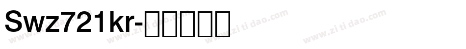 Swz721kr字体转换