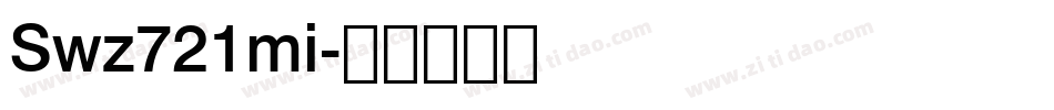 Swz721mi字体转换