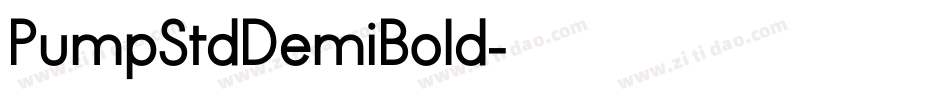 PumpStdDemiBold字体转换