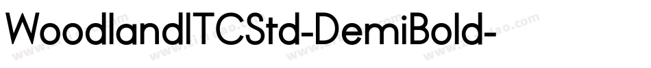 WoodlandITCStd-DemiBold字体转换