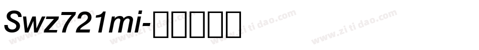 Swz721mi字体转换